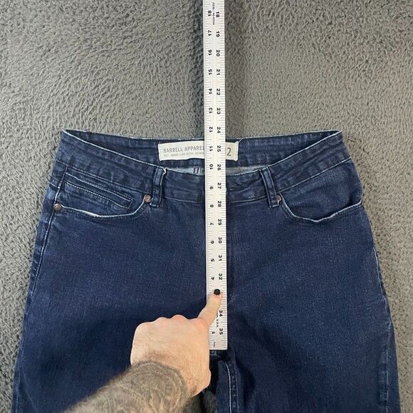 Barbell Apparel Jeans Mens 32 (Fits 30x32) Blue Athletic Fit Dark Wash Stretch - Picture 14 of 16